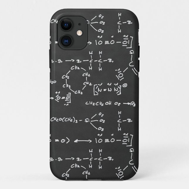 Capa Para iPhone 11 Escrita da fórmula química (Verso)