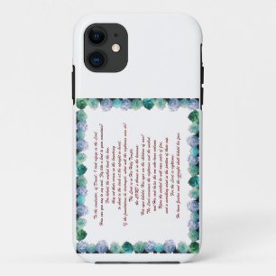 Capa Para iPhone 11 Escritura, Salmo 11, Verso Da Bíblia,