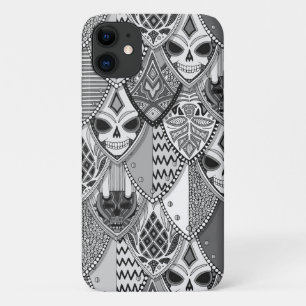 Capa Para iPhone 11 escudos góticos bw