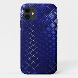 Capa Para iPhone 11 Espalha azul escura desenhando um pouco de juta cu