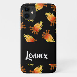 Capa Para iPhone 11 Espelhamento da madeira a preto