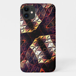 Capa Para iPhone 11 Espelhamento de triângulos gerando formas estranha