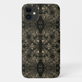 Capa Para iPhone 11 Espelhamento que parece veluz, tons beges clássico