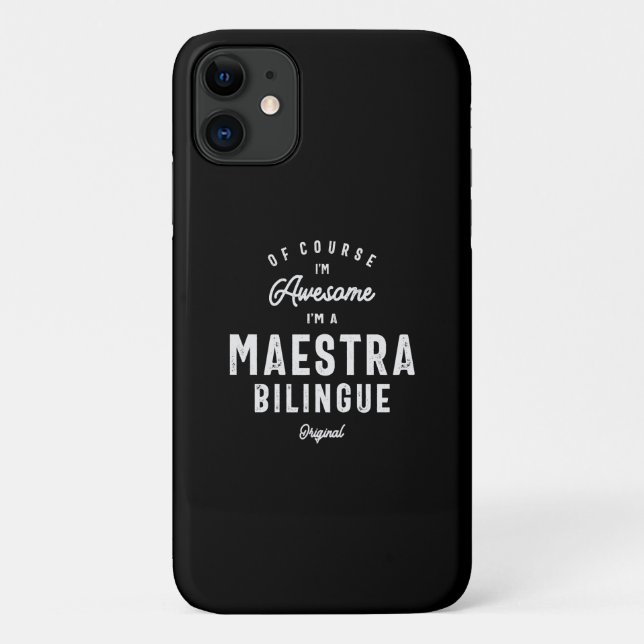 Capa Para iPhone 11 Espetacular Maestra Bilingue: Naturalmente (Verso)