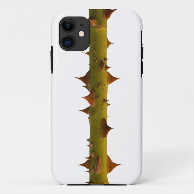 Capa Para iPhone 11 Espinhos de rosa (Verso)