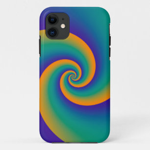 Capa Para iPhone 11 Espirais em Segundo Plano abstrato soft V