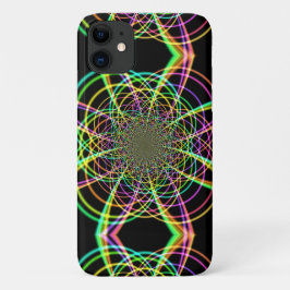 Capa Para iPhone 11 Espiral Arco-Íris Louco