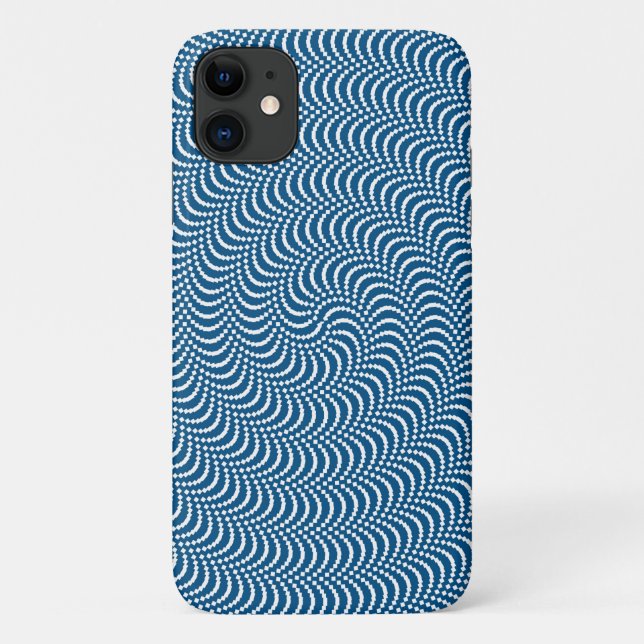 Capa Para iPhone 11 espiral psicodélica (Verso)