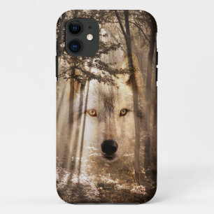 Capa Para iPhone 11 Espírito da cara do lobo