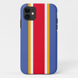 Capa Para iPhone 11 Esportes Vermelho Branco Azul, Cinzas Amarelas