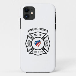 Capa Para iPhone 11 Esposas EUA do bombeiro