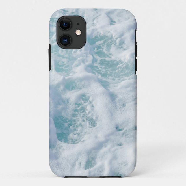 Capa Para iPhone 11 Espuma de Ondas bonito (Verso)
