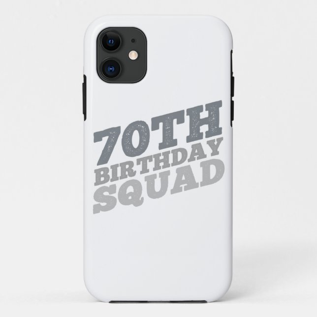 Capa Para iPhone 11 Esquadrão de 70 de cinza (Verso)