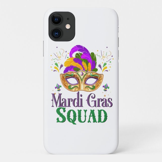 Capa Para iPhone 11 Esquadrão do Mardi Gras (Verso)