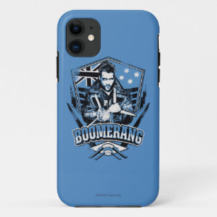 Capa Para iPhone 11 Esquadrão Suicida Crachá de Boomerang