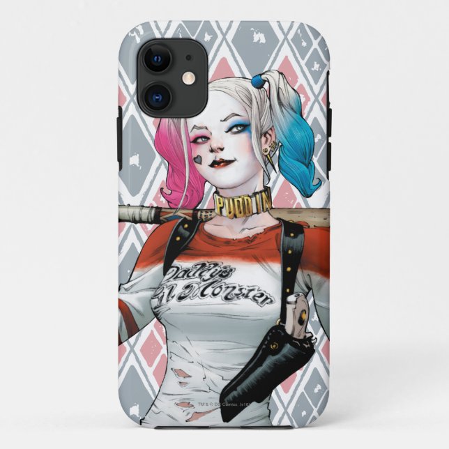 Capa Para iPhone 11 Esquadrão Suicida | Harley Quinn (Verso)