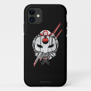 Capa Para iPhone 11 Esquadrão Suicida   Mascaramento Katana e Espadas 