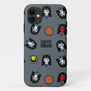 Capa Para iPhone 11 Esquadrão Suicida   Padrão Enchantress Emoji