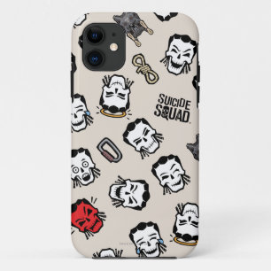 Capa Para iPhone 11 Esquadrão Suicida Slipknot Emoji Pattern
