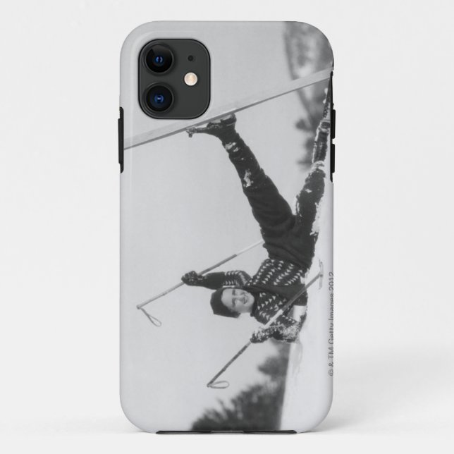 Capa Para iPhone 11 Esquiador 2 da mulher (Verso)