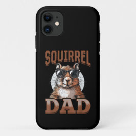 Capa Para iPhone 11 Esquilo Engraçado Pai Esquilo Animal