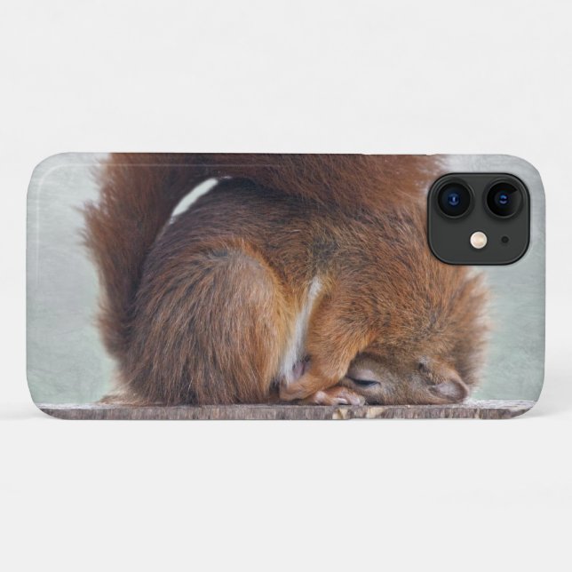 Capa para iPhone 11 Esquilo Lotus (Verso (horizontal))