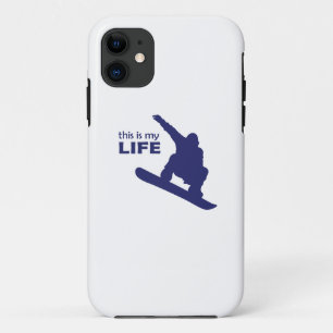 Capa Para iPhone 11 Esta É Minha Vida (Snowboard)