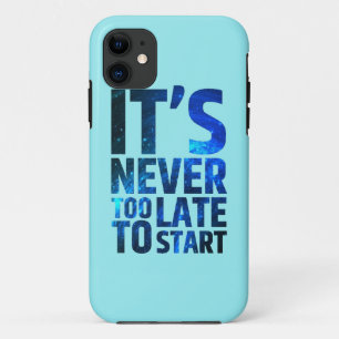 Capa Para iPhone 11 Está nunca demasiado atrasado começar