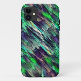 Capa Para iPhone 11 estalactite ou camadas coloridas virtuais destruíd