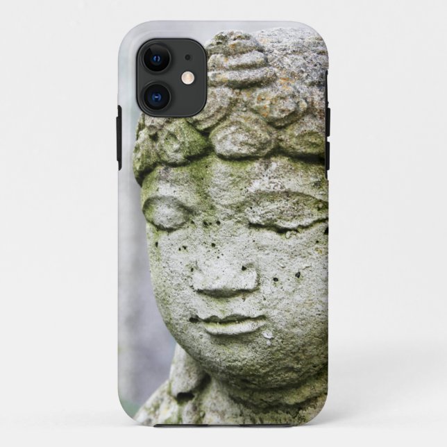 Capa Para iPhone 11 estátua da cabeça de Buda (Verso)