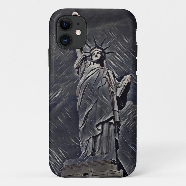 Capa Para iPhone 11 Estátua da Liberdade (Verso)