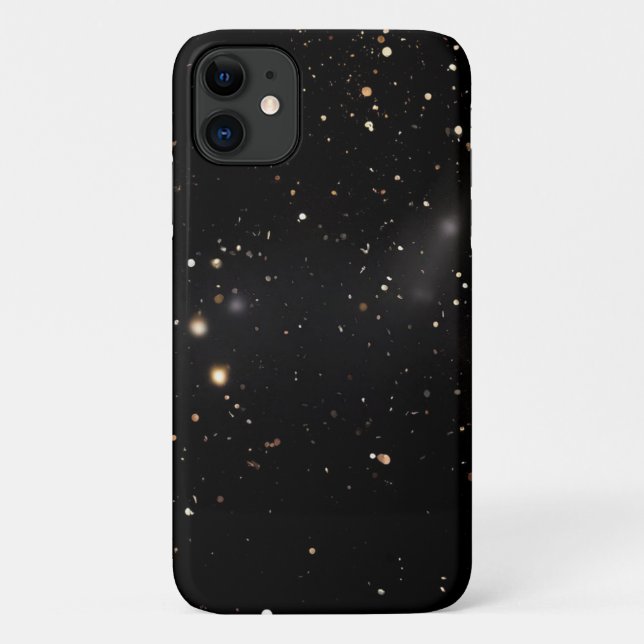 Capa Para iPhone 11 Estética do Ouro preto chic (Verso)