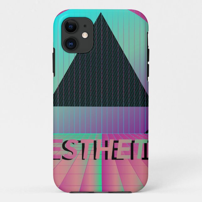 Capa Para iPhone 11 estética vaporwave (Verso)