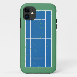 Capa Para iPhone 11 Estilo de Distância da Tênis Azul e Verde