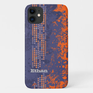 Capa Para iPhone 11 Estilo de surf laranja de marinho nomeado