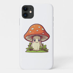 Capa Para iPhone 11 Estilo kawaii fofo, procura de cogumelos