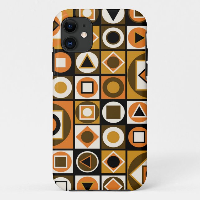 Capa Para iPhone 11 Estilo Moderno de Meados do Século 13 (Verso)
