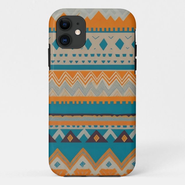 Capa Para iPhone 11 Estilo Navajo Nativo Americano Ocidental (Verso)