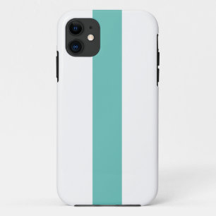 Capa Para iPhone 11 Estirpes Náuticas Brancas Brancas de Branca Branca