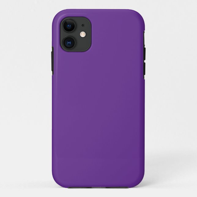 Capa Para iPhone 11 Estojo Case-Mate Tough iPhone Roxo Sólido (Verso)
