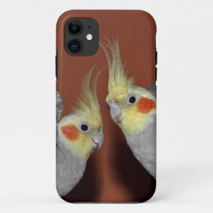 Capa Para iPhone 11 Estojo de iPhone 11 para Casal de Calopsitas