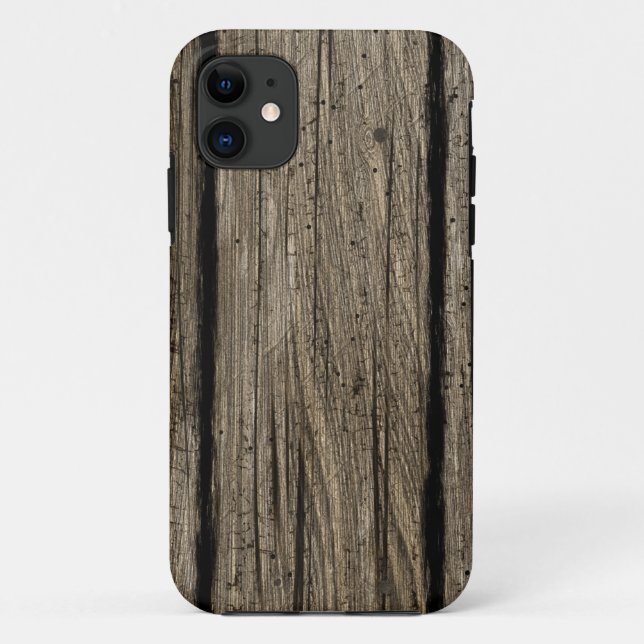 Capa Para iPhone 11 Estojo de madeira (Verso)