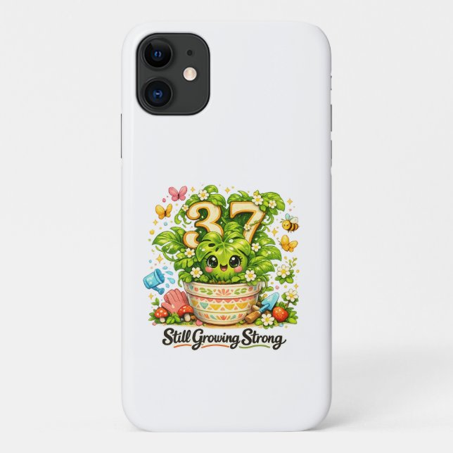 Capa Para iPhone 11 Estojo de telefone Monstera de 37º aniversário – P (Verso)