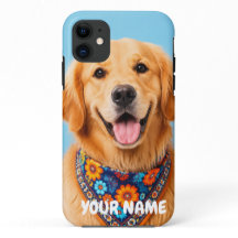 Estojo de Telefone Personalizado do Retriever Dour