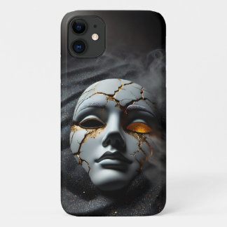 Capa Para iPhone 11 Estojo para iPhone 11 Máscara de Porcelana Quebrad