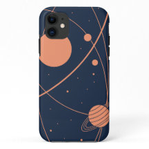 Estojo para iPhone 11 Minimalista Espaço em Órbita