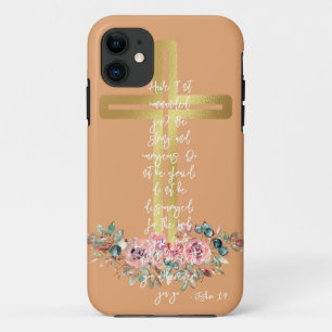 Capa Para iPhone 11 Estojo para telefone / iPad Peachy Promise Faithfu
