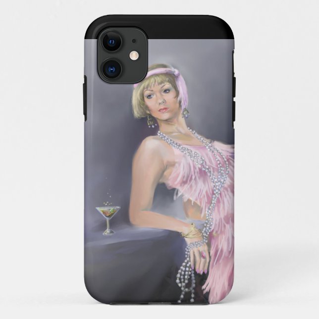 Capa Para iPhone 11 Estojo Springtime Flapper CU iPhone 5 Barely There (Verso)