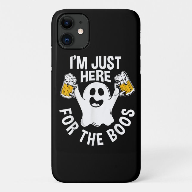 Capa Para iPhone 11 Estou Aqui Só Para As Vaias (Verso)