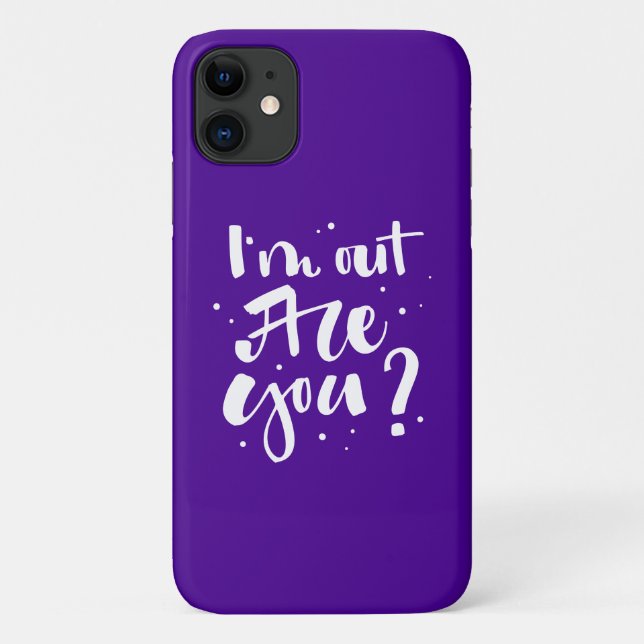 Capa Para iPhone 11 Estou fora, não é? (Verso)